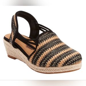 Comfortview The Clea Woven Espadrille Sandals